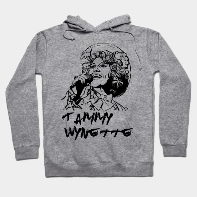 Tammy Wynette Hoodie by Erena Samohai